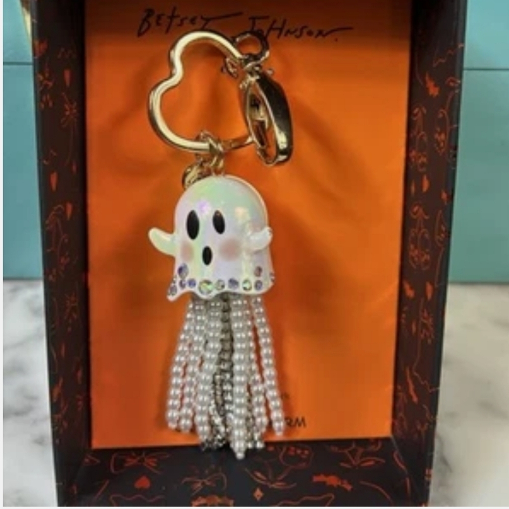 Betsey Johnson Ghost Handbag Charm